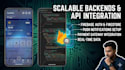 build a custom flutter mobile app with firebase backend
