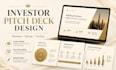 design investor pitch deck business startup deck presentation design