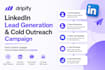 create dripify linkedin lead generation prospect cold outreach campaign