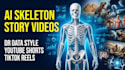 create dr data style ai skeleton animation videos