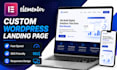 customize elementor theme for a fast responsive landing page