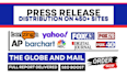write and distribute press release distribution to top USA UK global news sites
