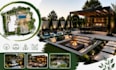 modern landscape concept outdoor backyard planning garden layout visualization
