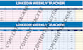 create an automatic custom excel social media  content tracker and engagement