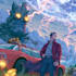 create illustrated novel, comic book cover