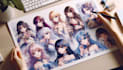 draw anime character sheet reference design
