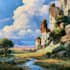 create stunning fantasy character and landscape illustration