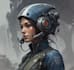 sci fi character illustration or sci fi character
