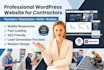 build a lead generating wordpress website for plumbers and contractors