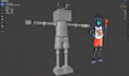 do 3d character modelling on blender