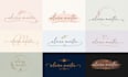 design modern unique minimal signature scripted logo design