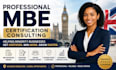 provide professional mbe certification consulting