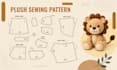 create a custom plush sewing pattern for plushie and stuffed animal production