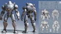design sci fi mecha and robot concept art