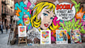 create graffiti pop art canvas designs and murals