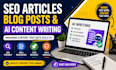 write SEO articles, blog posts and ai content with chatgpt