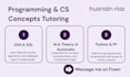 tutor you in c, python, and computer science concepts