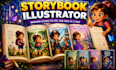 illustrate childrens book series characters for publishers