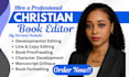 line and copy edit, christian developmental editor, devotional manuscript review