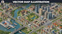 detailed isometric maps, vector map illustration and interactive maps