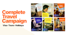 design creative travel agency social media posts