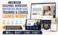 build coaching workshop masterclass online class training course launch website