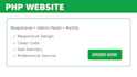 build a custom PHP website with admin panel and mysql
