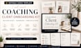 create coaching client welcome packet and onboarding template