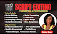 edit, proofread, format, movie script, tv series, screenplay, using final draft