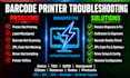 fix zebra tsc sato honeywell barcode printer and label printing issues remotely
