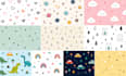 create custom seamless patterns for fabric, clothing and products