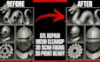 fix and clean your 3d scan data, repair mesh, optimize topology for 3d printing