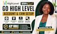 setup go high level ghl account gohighlevel CRM setup go highlevel VA a2p 10dlc