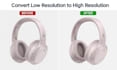 convert low resolution blurry image to high resolution HD