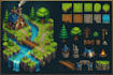 create pixel tileset animated characters rpg maker game sprites pixel icons