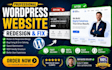 redesign, revamp and fix your wordpress  website professionally