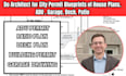 do architect permit drawing adu garage deck patio plan