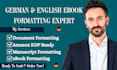 do german english ebook formatting document manuscript formatting