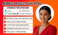 setup asana jira smartsheet wrike workflows automation dashboard and board setup