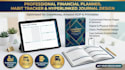 design financial planner, habit tracker journal, hyperlinked goodnotes kdp