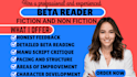 beta read and critique novel beta reader fantasy thriller romance beta reading