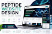 design a professional peptide, biotech, supplement, and wellness website