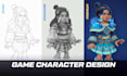 design fantasy game character concept