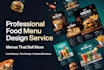 design modern restaurant, cafe, food menu, flyer and price list