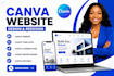 canva templates,  canva post design, canva flyer, canva website ugc portfolio