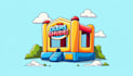 create a custom bounce house logo design
