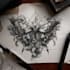 custom an abstract black tattoo design