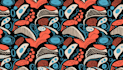 create seamless pattern design and textile print design