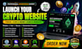 create crypto token website,coin or meme launching website on wordpress