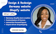 create a german shopify website, shopify store, dropshipping store online shop